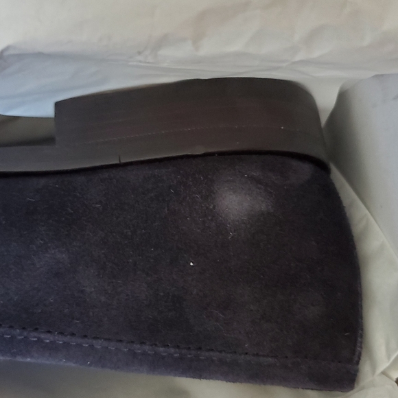 SOLD SALVATORE FERRAGAMO MEN'S ROLO 6 DARK BLUE BUC SUEDE LOAFERS SZ 9 EE - Picture 8 of 8